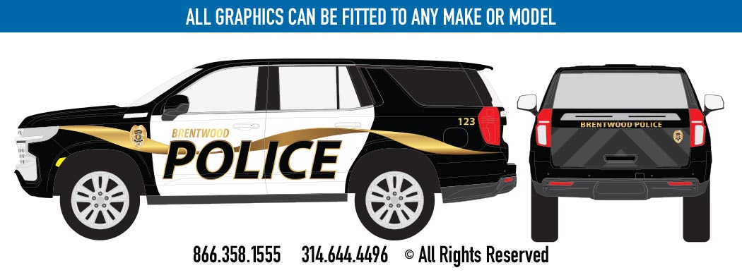Touch of Gold | Tahoe | Police Car Decals Saint Louis, Missouri